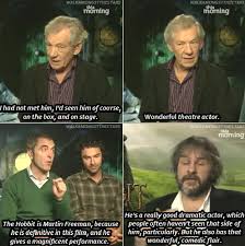 Последние твиты от the mandalorian (@themandalorian). Hobbit Cast Members Talk About Martin Freeman The Hobbit Freeman Ian Mckellen Gandalf