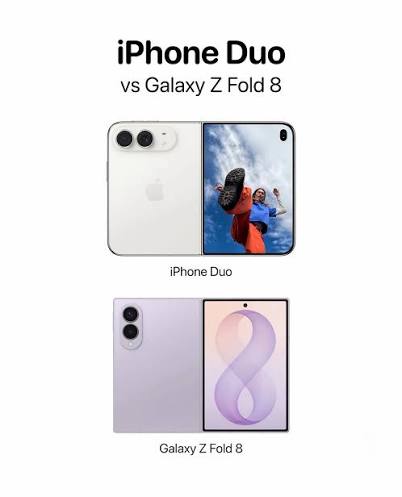 iPhone Duo vs Galaxy Z Fold 8