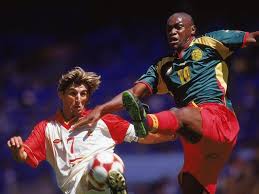 Get premium, high resolution news photos at getty images Patrick Mboma In Action For Cameroon September 30 2000