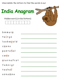 Or that actress meg ryan hails from germany? Kidzone Geography India Printable Anagram Worksheets Word Puzzle