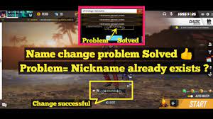 But now garena has issued a statement where they have provided the solutions to this issue. Free Fire Name Change Problem Solved Nickname Already Exists Solved Youtube