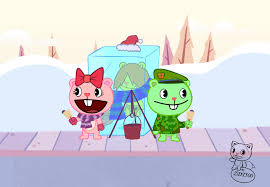 Giggles Flippy And Cro Marmot By Zdt500 Deviantart Com On Deviantart Happy Tree Friends Cartoon Animals Giggle