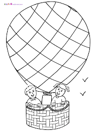 This coloring will provide an opportunity, if not to fly above the ground, then, armed with pencils and paints, to create their own. Hot Air Balloon Coloring Pages Free Printable Coloring Home