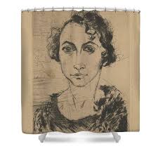 Valria Krommer, Rod. Weisz Shower Curtain by Arnold Peter Weisz-Kubincan