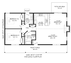Two bedroom house plans are one of the most wanted variants among our building designs. House Plan 51429 Ranch Style With 1200 Sq Ft