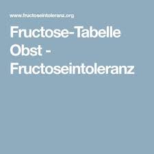 Doch gibt es eine erblich bedingte form, die hereditäre fructoseintoleranz (hfi). Fructose Tabelle Obst Fructoseintoleranz Fructose Tabelle Fruktosefrei Rezepte Tabelle