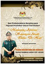 Port dickson district is a district in negeri sembilan, malaysia. Menjunjung Apresiasi Sanjungan Abadi Ikhlas Di Hati By Lisahiza Flipsnack