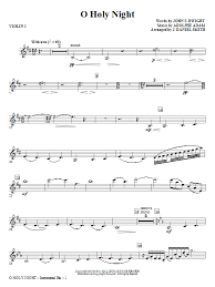 Check spelling or type a new query. J Daniel Smith O Holy Night Violin 2 Sheet Music Download Pdf Score 270364