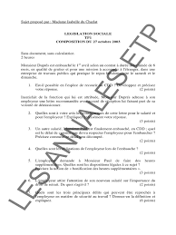 Check spelling or type a new query. Les Annales Etp Legislation Sociale Tp1 Composition Du 27 Octobre 2003 Heures Supplementaires Droits De Tradition Civiliste