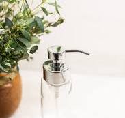 FOAMING SOAP Chrome | Large Glass Foaming Soap Dispenser ...