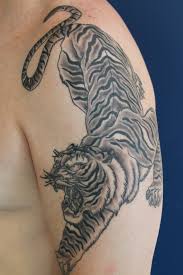Black And Grey Tattoo Design Black And Grey Tiger By Danny Boy