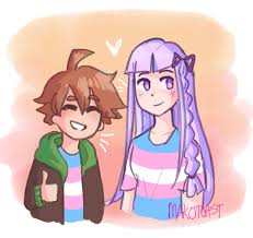 Happy Pride Month From Two Canon Trans Characters Character Art Trans Boys Trans Pride