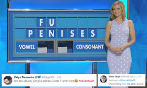 Ronnie this is interesting but i also want to know how spelling single letters in ipa transcription for exsample upsetdown e is 'schwa'. Countdown S Rachel Riley In Stitches As She Spells Out Rude Word Daily Mail Online