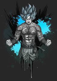 His hit series dragon ball (published in the u.s. Goku And Tattoos Dragon Ball Z Digital Art By Ben Krefta