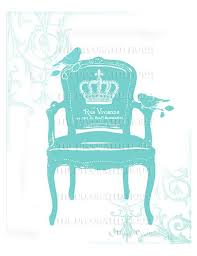 French Chair 8 X 10 In Art Print Aqua Turquoise Blue With Etsy Art Prints French Blue Chairs Art Chair