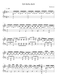 Als ladendieb würd ich dich stehlen, als pfarrer dich mit mir vermählen, als engel immer bei dir sein. Ich Liebe Dich Sheet Music For Piano Solo Musescore Com