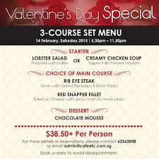 Here S Our Valentine S Day Dinner Set Menu Looking For A Venue To Celebrate Valentine S Day With Valentines Day Dinner Creamy Chicken Soup Red Snapper Fillet