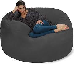 Fun For Everyone A Great Size For Both Kids And Adults This Comfy Bean Bag Is The Perfect Furniture Addition To Bean Bag Chair Big Sofas Big Bean Bag Chairs