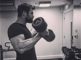 For reference, you can fit about three of chris hemsworth's heads into his arm. The Workout Chris Hemsworth Used To Build God Like Arms Chris Hemsworth Workout Arm Workout Workout