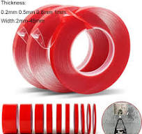 1 Roll Thickness 0.2mm/0.5mm/0.8mm/1mm Clear Double Side Tape No Trace