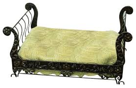 Gone are the days of sending your pup to the dog house. Antique Bronze Iron Sleigh Pet Dog Bed Metal Frame Mediterranean Dog Beds By My Swanky Home