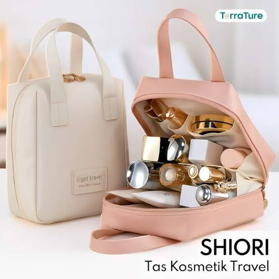 TerraTure Tas Make Up Tas Kosmetik Travel Waterproof Pouch Skincare Wanita  Tas Cosmetic Makeup Bag