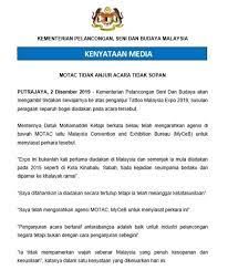 Industri pelancongan malaysia merekodkan purata kemasukan pelancong asing sebanyak 2 juta setahun. Buletin Tv3 Isu Penganjuran Tattoo Malaysia Expo 2019 Facebook