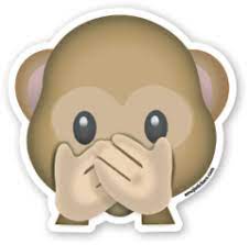 Speak No Evil Monkey Emojistickers Com Emoticones De Whatsapp Emoticonos Emoticones Emoji