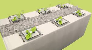 Le rouge passion, le bleu turquoise et le blanc. Decoration De Table Gris Vert Anis Et Bleu Roi Decoration Fete Mariage