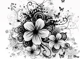 Nature Red And White Ppt Backgrounds Cool Black And White Backgrounds Black And White Background White Flower Wallpaper Black And White Flowers