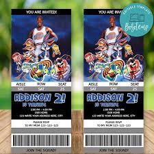 On hbo max for 31 days from theatrical release. Editable Space Jam Movie Ticket Invitation Instant Download Bobotemp