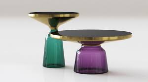 Purple coffee, console, sofa & end tables : Bell Coffee Table Derlook