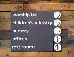 Interior Wayfinding Signs Church Interior Design Church Welcome Center Church Walls