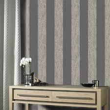 Vliestapete Streifen Struktur Schwarz Gold Glanz Metallic Gestreifte Tapete Tapeten Hochwertige Tapeten