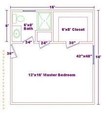 Master Bathroom Floor Plans Master Bedroom Floor Plan With Ideas For A Small 6x8 Bath And Ma Master Suite Floor Plan Master Bedroom Plans Bedroom Floor Plans