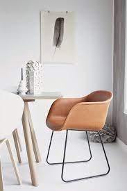 cosyandthegang muuto fiber chair cognac silk leather via with images interior furniture decor furniture