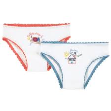 Start with a retro 50s bullet bra or classic shaped cone bra and add a pair of waist cinching high rise 50s panties / knickers, a girdle, or a corset waist cincher. Girls White Two Pack Printed Underwear Gift Set Petit New York