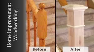 Post caps range in size to match wooden 4x4 and 6x6 posts to several different specialty sizes that match the. Newel Post Makeover Staircase Renovation Episode 2 Youtube