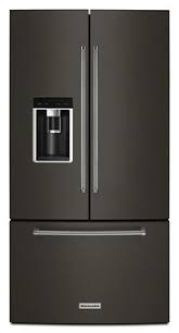 Check spelling or type a new query. Black Stainless Steel With Printshield Finish 23 8 Cu Ft 36 Counter Depth French Door Platinum Interior Refrigerator With Printshield Finish Krfc704fbs Kitchenaid