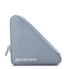 Balenciaga Calfskin Triangle Pouch M Piscine 617490