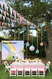 Unicorn Themed Backdrop Unicorn Themed Photo Backdrop Unicorn Etsy Backyard Birthday Parties Backyard Birthday Backyard Party Decorations