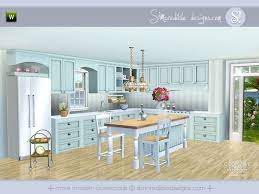 Coastal Kitchen By Simcredible Sims 3 Downloads Cc Caboodle Sims House Sims 4 Kitchen Coastal Kitchen