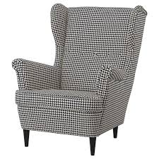 Ikea Strandmon Wing Chair Vibberbo Black Beige You Can Really Loosen Up And Relax In Comfort Because The High Back On Ohrensessel Sessel Ikea Liegesessel