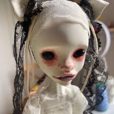 Ooak Vampire Goth Doll Clothes, Mini Doll Outfit for Bjd, Clay Baby Doll,  Mini Reborn Doll