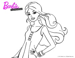 Pin En Dibujos De Barbie Para Colorear