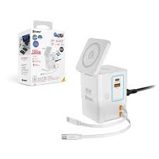 Xpower 皇者國際RN105 Qi2 6輸出105W GaN 雙無線快充+雙內置伸縮 ...