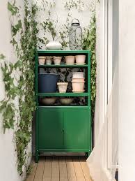 Kolbjorn Cabinet Indoor Outdoor Green Ikea In 2021 Indoor Shelving Shelving Unit