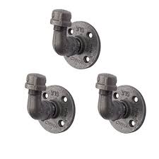 Industrial Pipe Decor Coat Hook Set Of 3 Heavy Duty Wall Mounted Rustic Iron Diy Style Whatever your storage needs, we offer beautiful decorative wall hooks to improve your home decor and provide a functional way for you to proudly hang your personal industrial post 2 in.