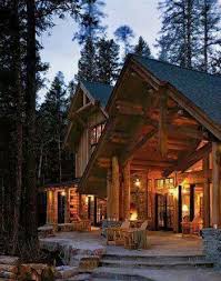 Log cabin with wrap around porch: Pin By Nancy On My House Ideas Log Homes House With Porch Rustic House