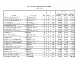 FY10 ASSESSED VALUES BY OWNER-NO ... - Town to Chatham
